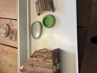 Hamsterbur + tilbehør