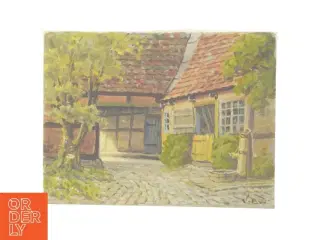 Gammelt oliemaleri (str. 40,5 x 30,5 cm)