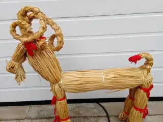 Julebuk stor gammel julebuk højde 80 cm