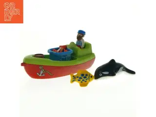 Playmobil 1-2-3 fiskekutter, sæt: 70183 (str. 21 x 9 cm)