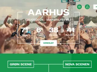 2 Grøn Koncert Aarhus billetter søges