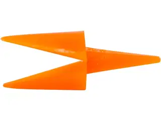 Kyllingenæb 30 mm - Orange, 50 stk. til DIY-projekter