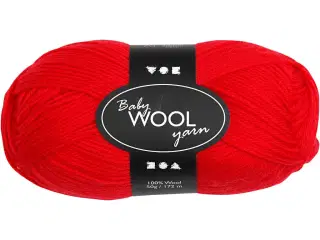 Blødt Babygarn i Rød - 172 m, 50g