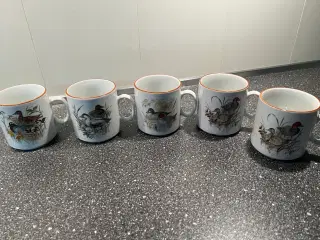 Mads Stage krus med fugle-motiver