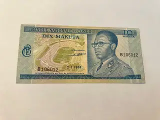 10 Makuta 1967 Congo