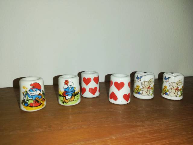 Små lysestager fra West germany