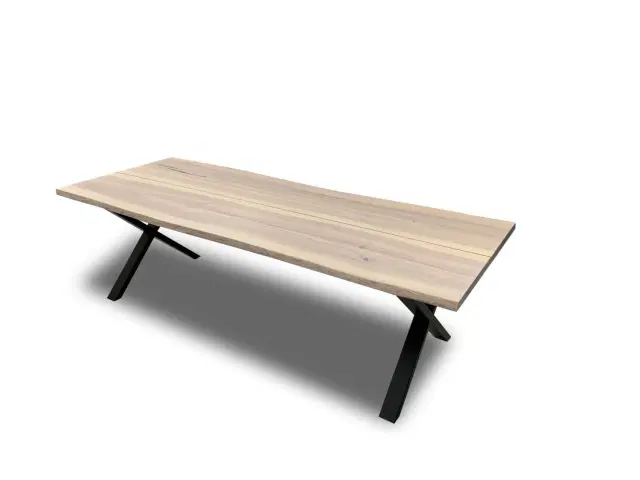 Plankebord ask HVIDOLIERET 2 planker(2+2) 250 x 95-100 cm