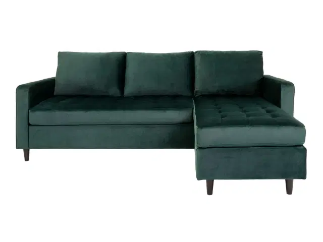 Firenze chaiselong sofa grøn velour