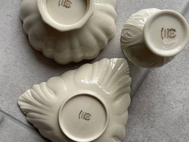 1 vase og 2 skåle