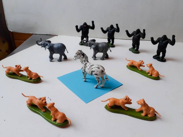 11 stk. Britains Zoo Dyr 