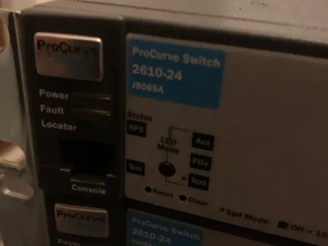 Hp Pro curve switches