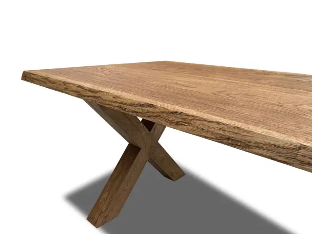 Plankebord eg 2 HELE planker børstet 270 x 95-100 cm