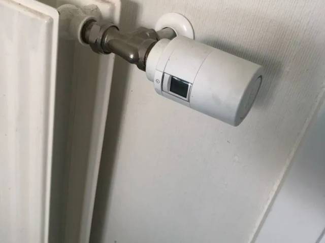 Pæn og stor radiator.