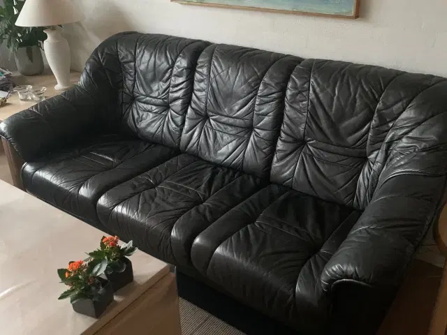 sofagruppe læder