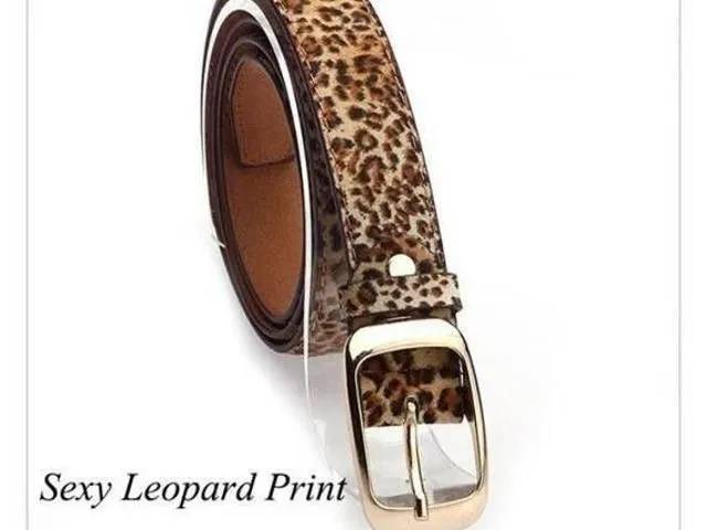 Leopard bælte med leopard mønster