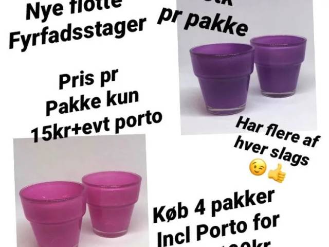 Nye flotte fyrfadsstager