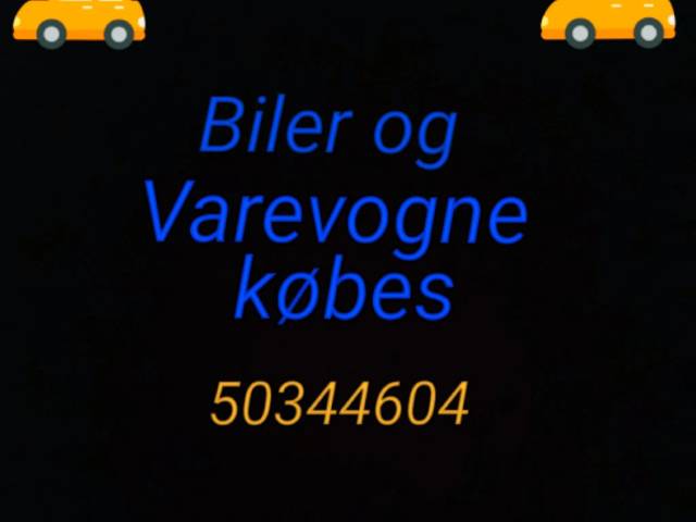 Opkøb af personbiler