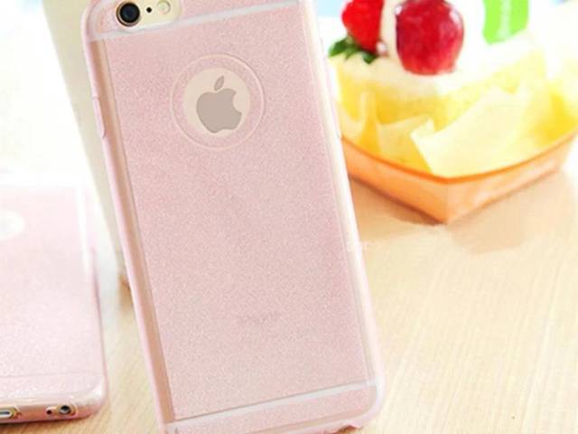 Rosa glimmer cover til iPhone 5 5s SE 6 6s 6+ 6s+