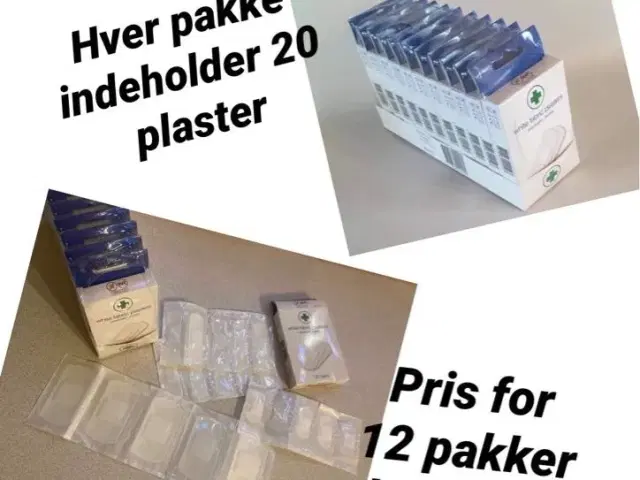 12 pakker plaster