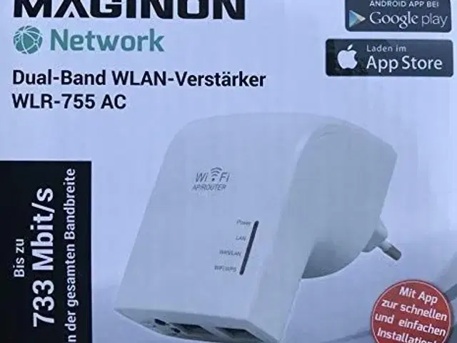 At adskille Monica kandidat Maginon WLR-755 AC router Gigabit WiFi | Egå - GulogGratis.dk