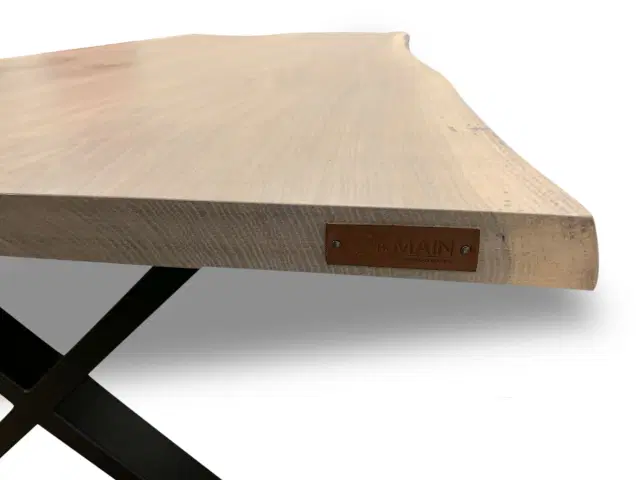 Plankebord eg hvidolieret 210 x 95-100 cm
