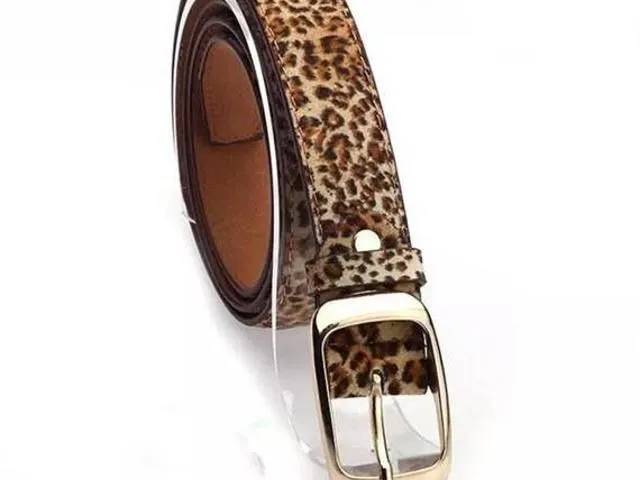 Leopard bælte med leopard mønster