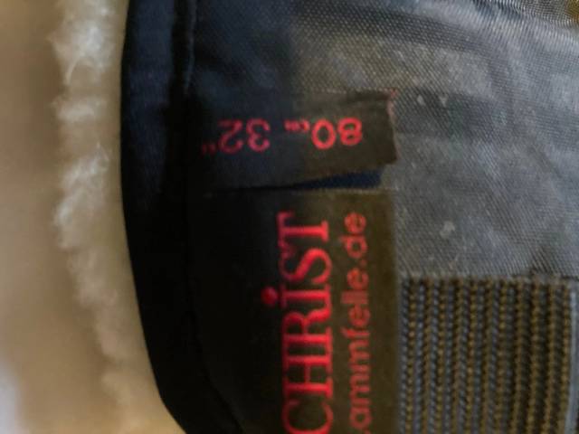 Werner Christ lammeskinds gjord str. 80 cm 