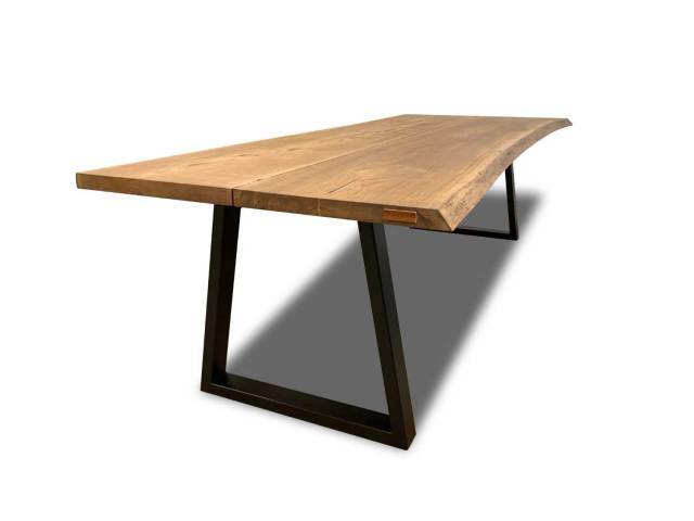 Plankebord eg 2 planker - naturkant 270 x 95-100 cm