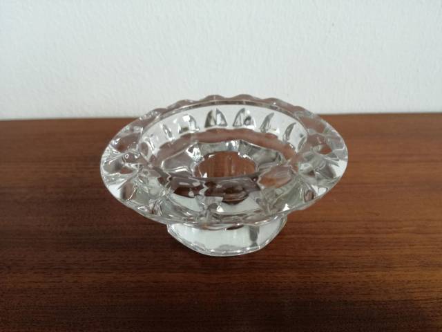 Fransk glas lysestage
