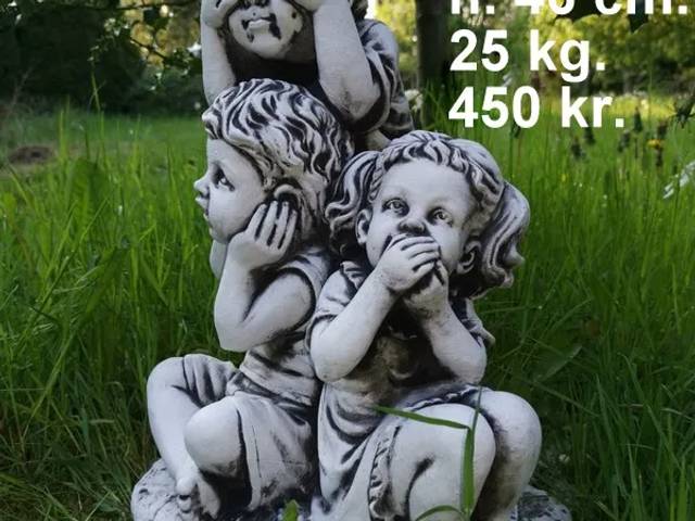 Havefigur - Børnefigurer - frostsikker beton