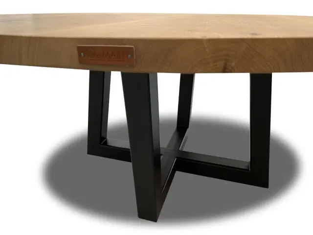 Rundt plankebord eg - Natur Ø160 cm