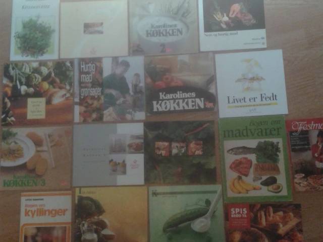 11 stk. diverse kogebøger