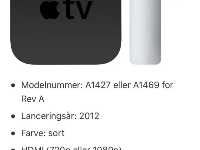 Apple tv A1469 generation. Esbjerg Ø - GulogGratis.dk