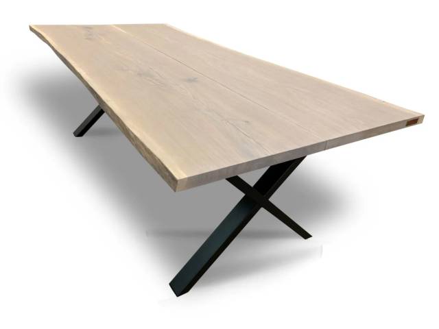 Plankebord eg hvidolieret 210 x 95-100 cm