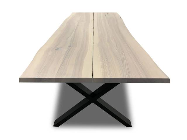 Plankebord ask HVIDOLIERET 2 planker(2+2) 250 x 95-100 cm