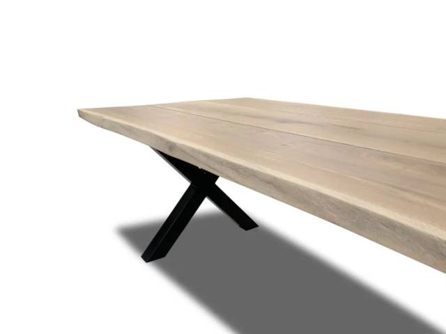 Plankebord eg 3 HELE planker - naturkant 210 x 95-100 cm