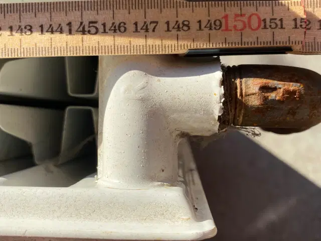 Radiator, dobbeltpladet 150 cm med ventil