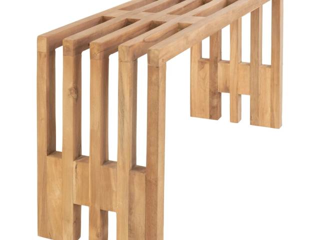Benidorm Bænk - Bænk i teak 90x30 cm