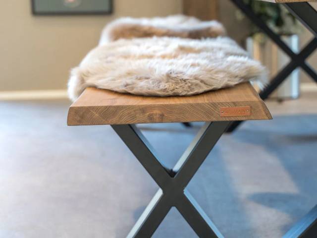 Bænk Eg HTH Randers 240 x 35-40 cm