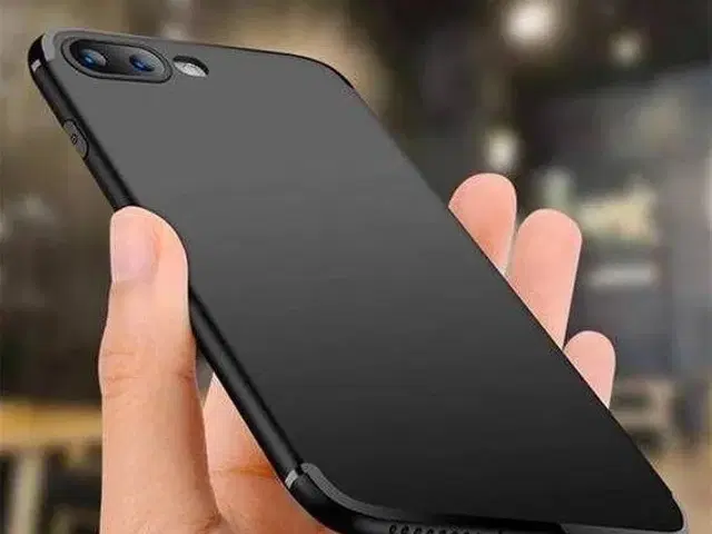 Sort silikone cover iPhone 7 8 7+ 8+ X 
