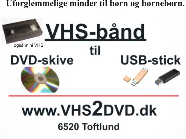 Alle familiefilm - VHS til USB | Toftlund - GulogGratis.dk