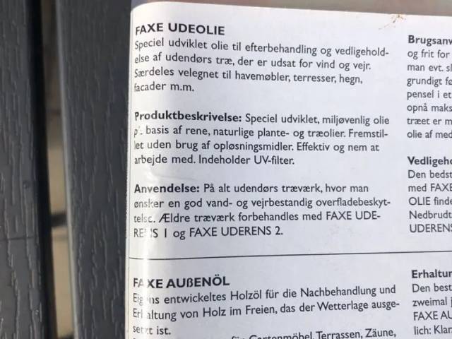 Faxe  Udeolie