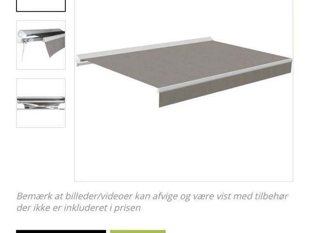Manuel markise 3,5 x 3 (white/taupe)