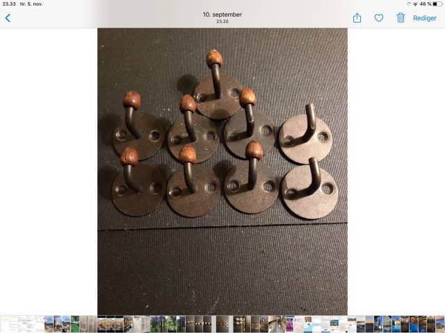 Små skuffegreb og tøjkroge