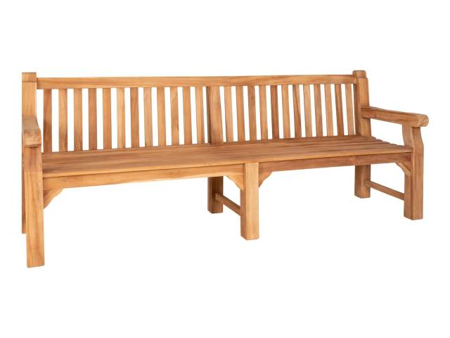 Cabo Teak Bænk - Bænk i Teaktræ  230x68xh93 cm