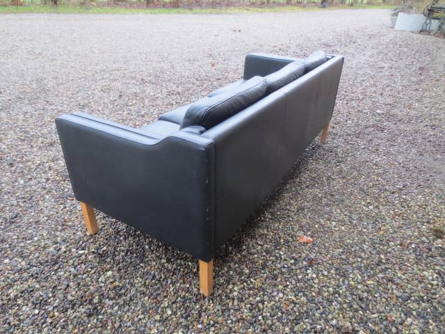 1 stk 3 og 2  personers lædersofa 
