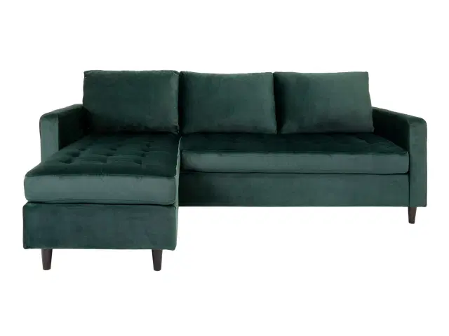 Firenze chaiselong sofa grøn velour