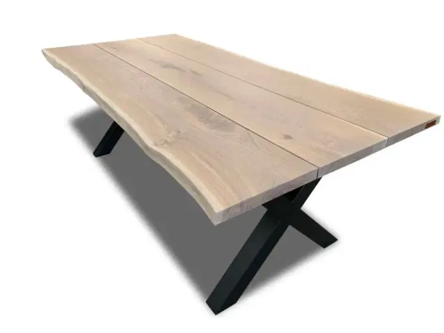 Plankebord eg 3 HELE planker - naturkant 210 x 95-100 cm