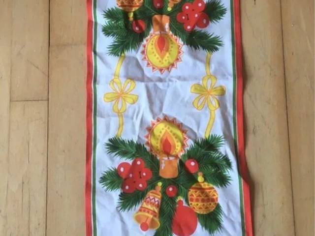Gl Juledug Bordløber retro