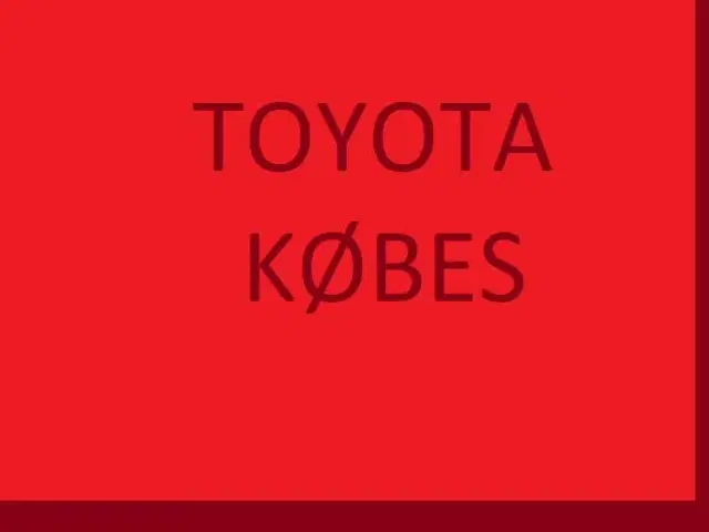 Toyota Personbiler Købes